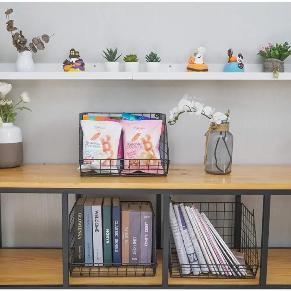 3‑Tier Foldable Stackable Hanging Storage Shelves Mountable Organizer Rack
